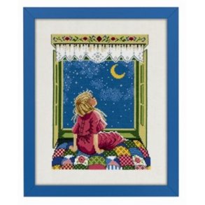 Broderipakning - Pige kigger stjerne