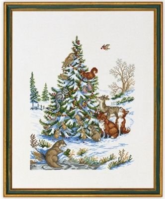 Broderipakning - Dyr i skoven