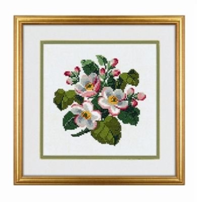 Broderipakning - bleblomster