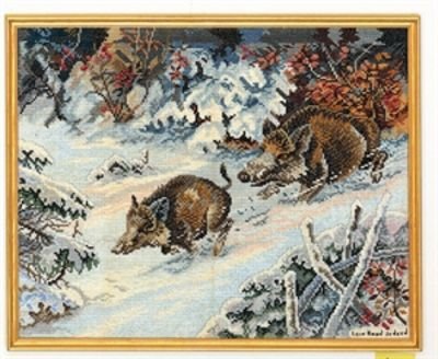 Broderipakning - Vildsvin