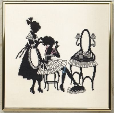 Broderipakning - Silhuet toilette