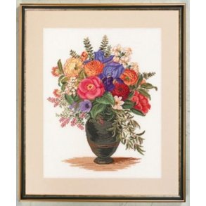 Broderipakning - Blomstersymfoni