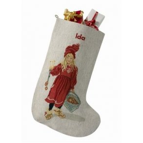 Broderipakning - Julesok med pige