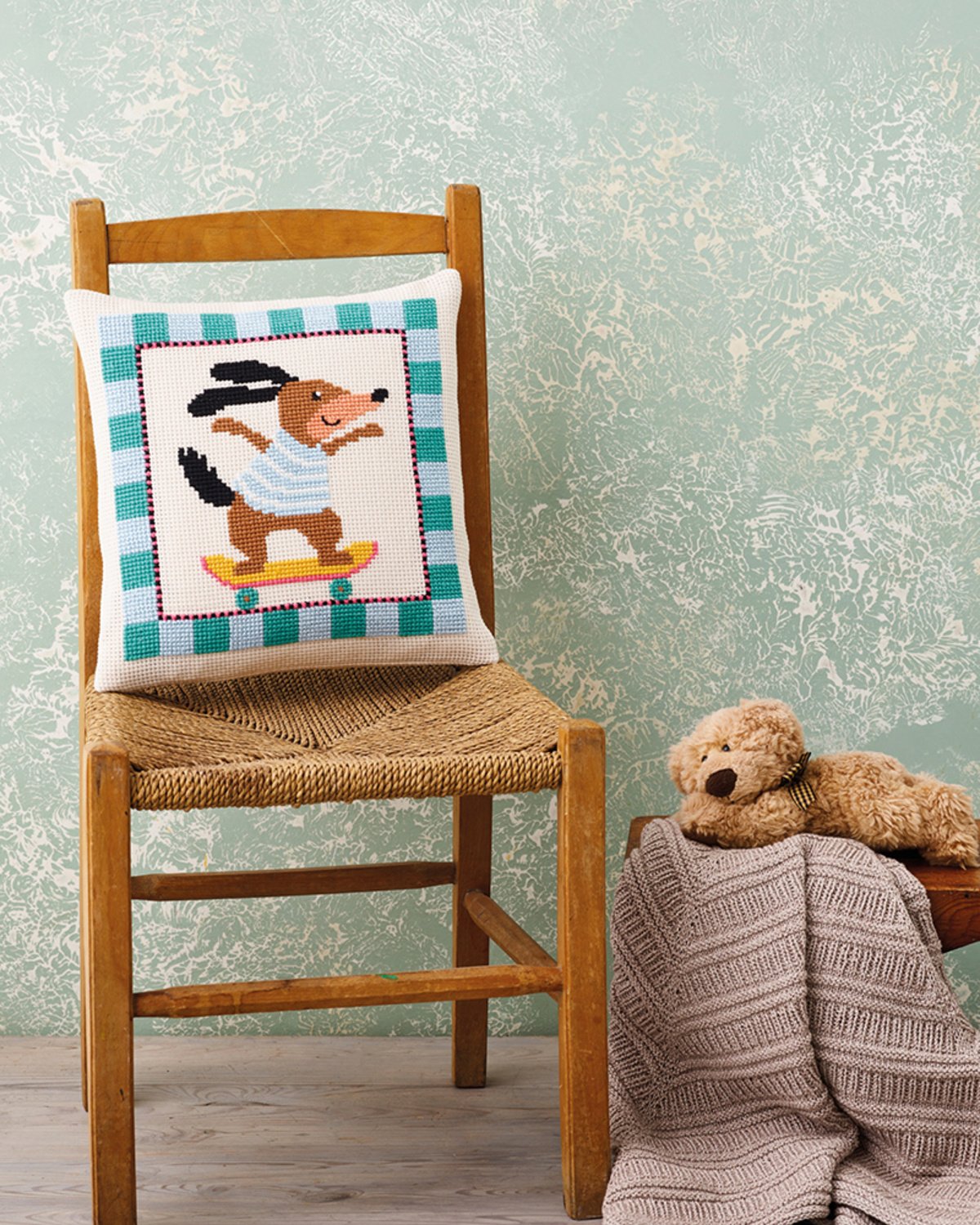 Broderipakning - Pude - Hund