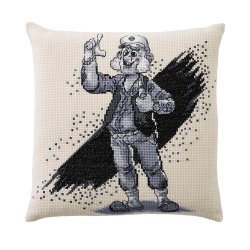 Broderipakning - Pude - Ternet Ninja, Onkel Stewart eller knapper