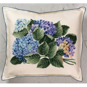 Broderipakning - Pude Hortensia