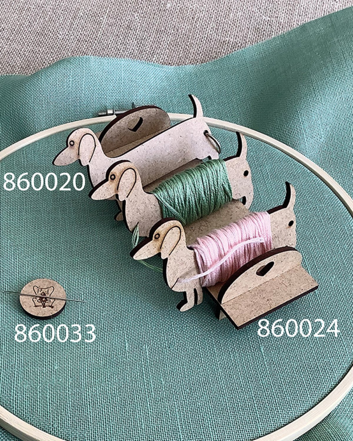 Garnvindsel til broderigarn - gravhund