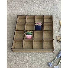 Opbevaringskasse til broderigarn