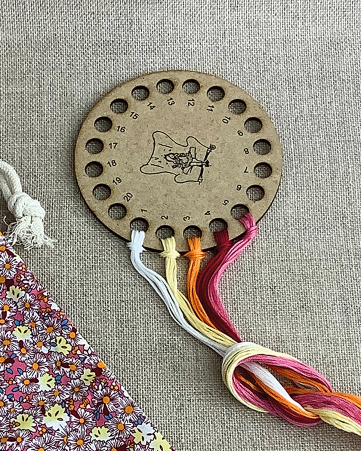 Garnholder / trdholder - rund eller firkant