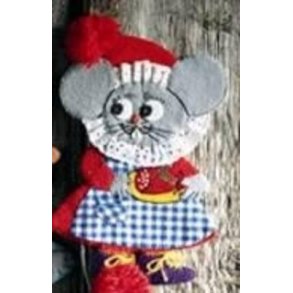 Mnster til filtmus - Mus med plse 24 cm