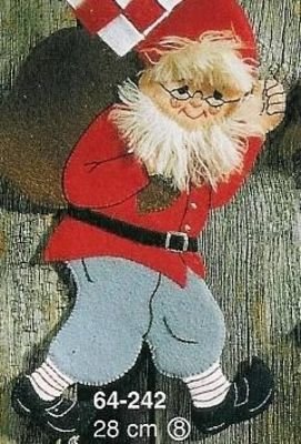 Mnster til filtnisse - Nissefar med sk 28 cm