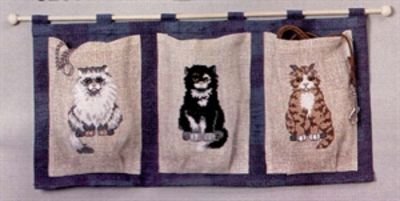 Broderipakning - 3 sde katte