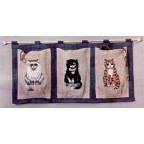 Broderipakning - 3 sde katte