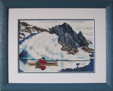 Broderipakning - Grnland kajak