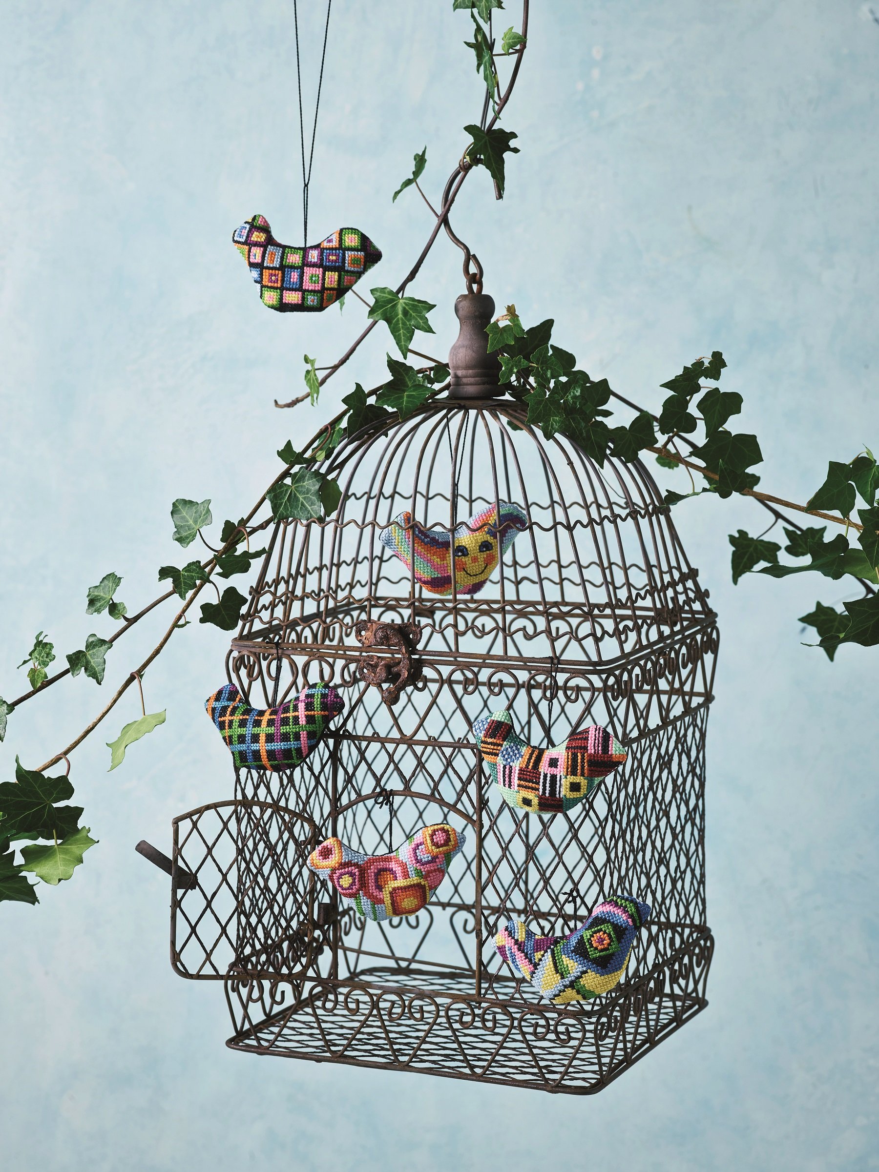 Broderi kit - ophng fugl - Kasser