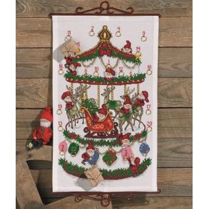 Broderipakning - Julekalender - Karrusel