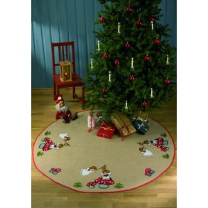 Frdigsyet Juletrstppe - Engle og svampe