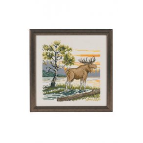 Broderipakning - Elg p udkig