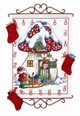 Broderipakning - Julekalender Paddehattehus