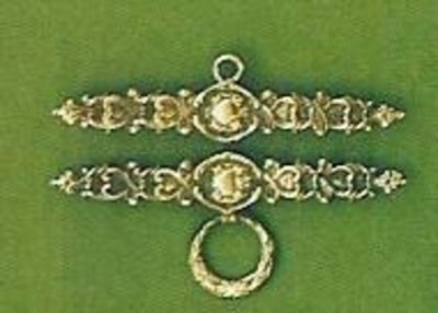 Antik look beslag af messing - 12 cm