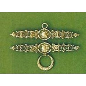 Antik look beslag af messing - 12 cm