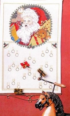 Broderipakning - Julekalender - Julemanden kommer