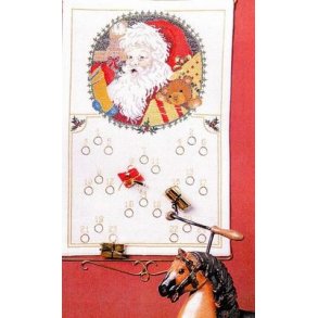 Broderipakning - Julekalender - Julemanden kommer