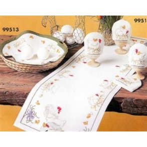 Broderipakning - Pskelber med kyllinger