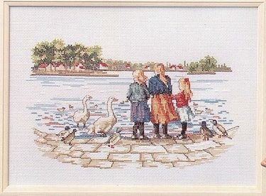 Broderipakning - Brn fodrer nder