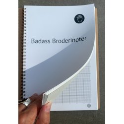 Broderi tilbehr: Badass broderinotesbog - Af Broderisten