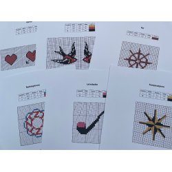 Broderipakning - 'Alt godt fra havet' med garn og vandopl. stof