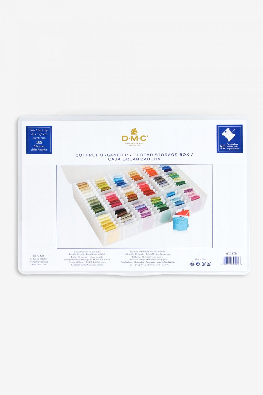 Garnordner - DMC - Opbevaringsboks af plast til restgarner