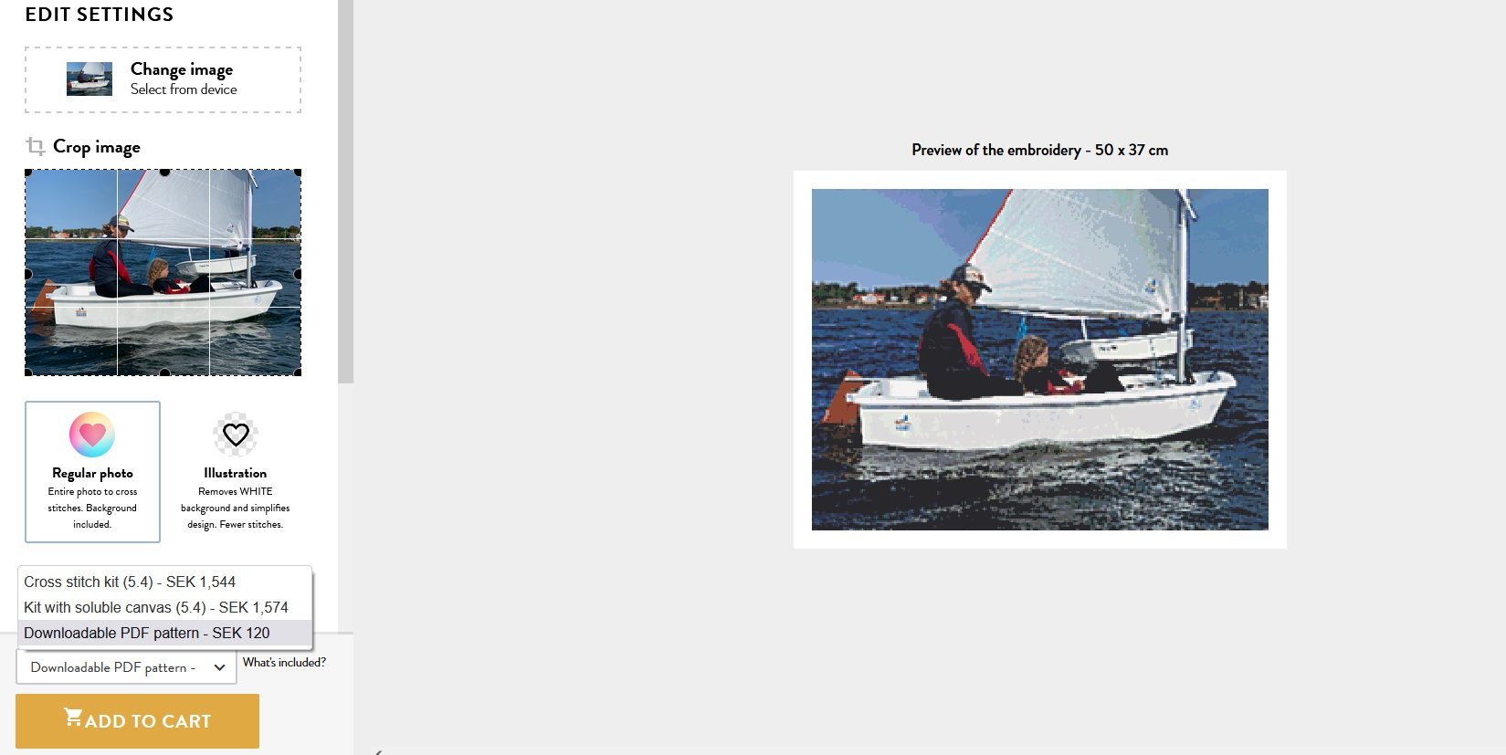 Computerprogrammet Broderi standard p USB stick