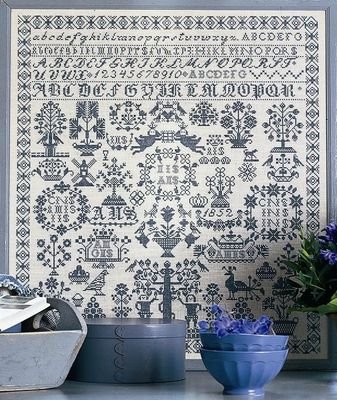 Broderipakning - Navneklud fra 1852