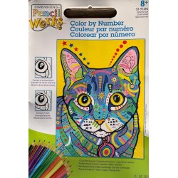 Farveblyant kit - Farvestrlende kat