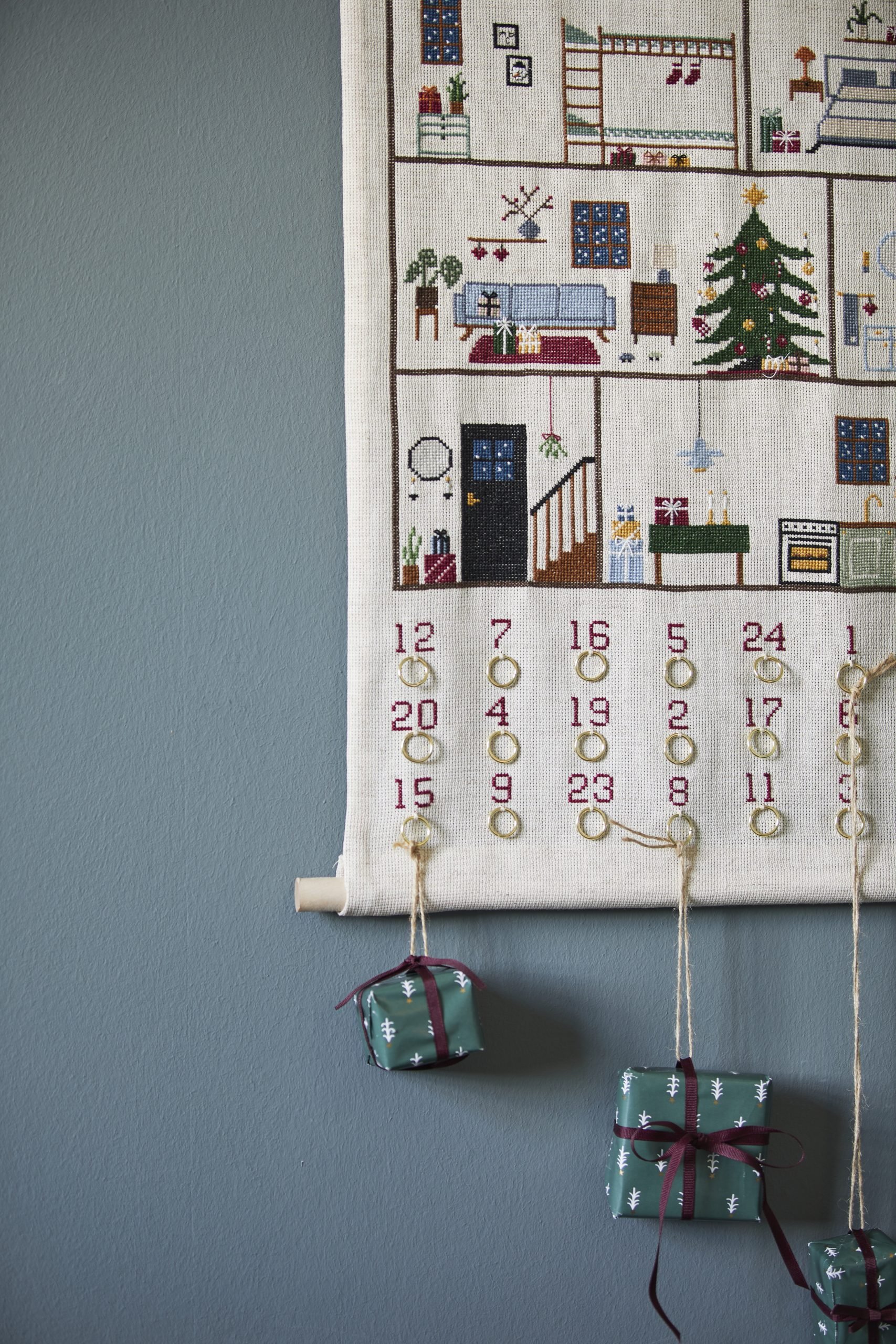 Broderipakning - Julekalender - Jul i Nygade 44