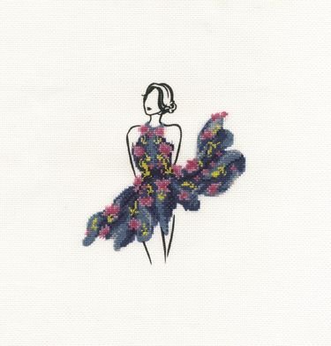 Broderipakning - Ptrykt - Bl Tutu