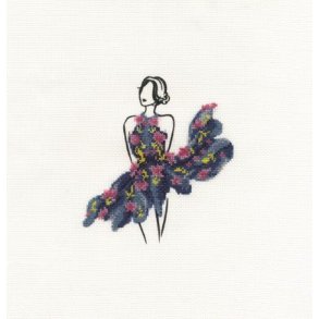 Broderipakning - Ptrykt - Bl Tutu