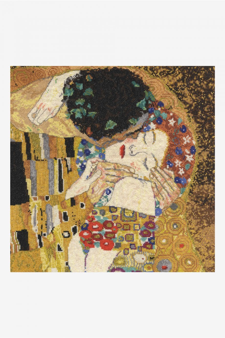 Broderipakning - Billede - The Kiss af Gustav Klimt