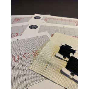 Broderikit: Brodr et bandeord - Af Broderisten