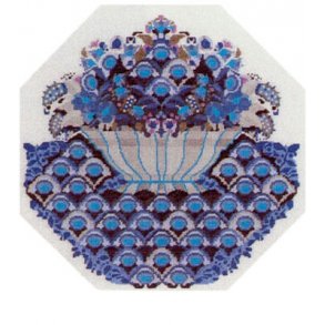 Broderi pakning Bjrn Wiinblad - Skl med blomster