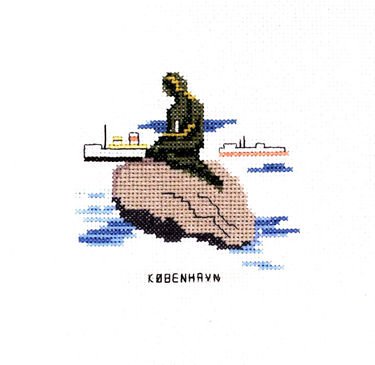 Broderipakning - Havfrue