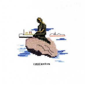 Broderipakning - Havfrue