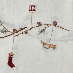 Broderi - Frdigbroderet dug - Jul II