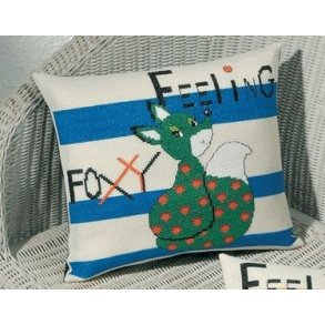 Broderipakning - Pude - Feeling Foxy Grn