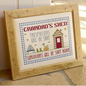 Broderipakning - Bedstefars skur