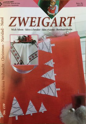 Mnsterhfte - Julehfte med 24 tal, juletrer, border og bamser #139