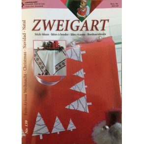 Mnsterhfte - Julehfte med 24 tal, juletrer, border og bamser #139