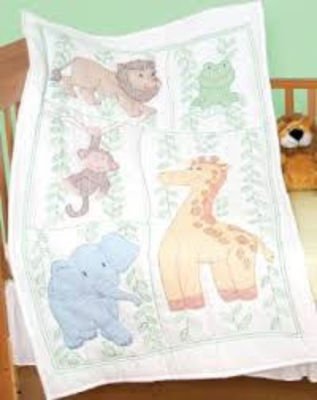 Babytppe med jungledyr