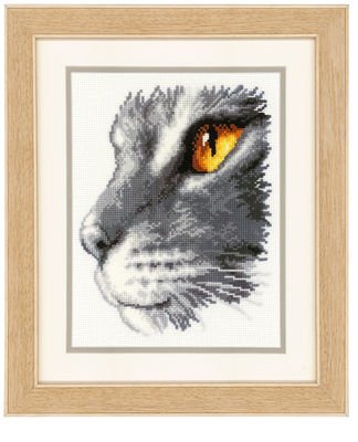 Broderipakning - Billede - Majesttisk kat